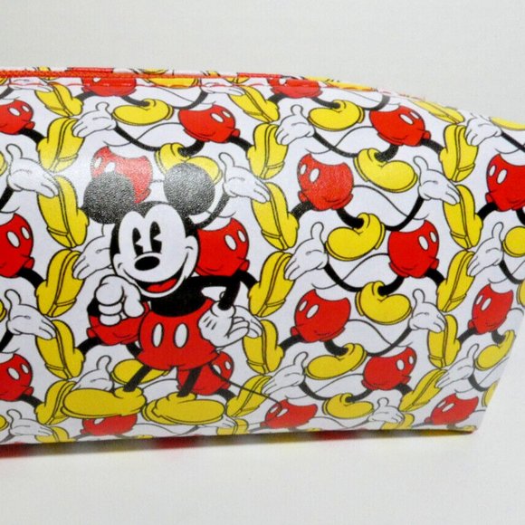 RARE Walking Mickey Mouse Cosmetic Bag Disney Pencil Travel Makeup Case L.E. NWT - Picture 4 of 10